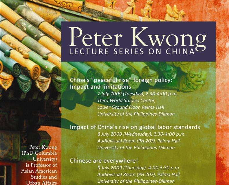 Peter Kwong Lecture Series on China