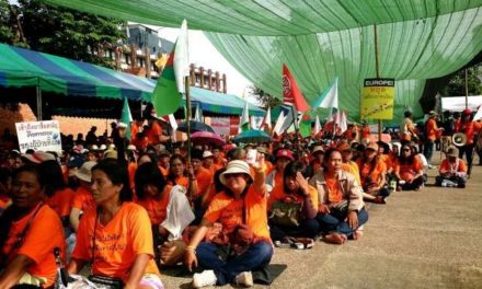Activists rally against FTA: Thai officials urged to reject tough EU stance