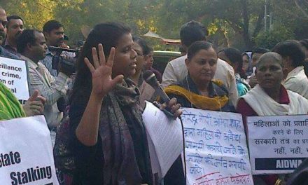 Women Condemn Modi, Demonstrate at Jantar Mantar against the PM-in-Stalking