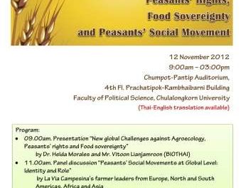 The Public Academic Forum on Agroecology, Peasants’ Rights, Food Sovereignty and Peasants’ Social Movement
