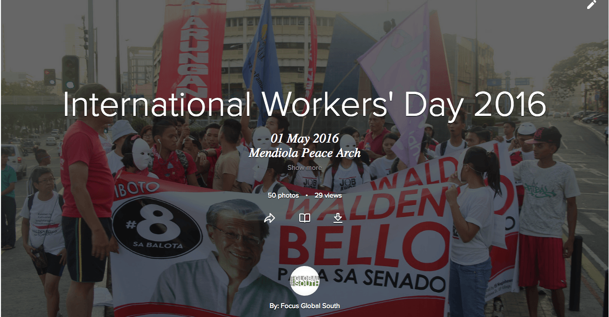 [In Photos] International Workers’ Day 2016 – Manila, Philippines