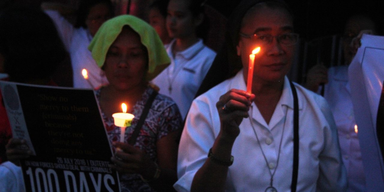 iDEFEND marks Philippine President Duterte’s First 100 Days in Office with March, Candle Lighting, and Ringing of Bells