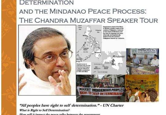 Known Muslim Activist and Academic to Speak on Self-Determination & the Mindanao Peace Process