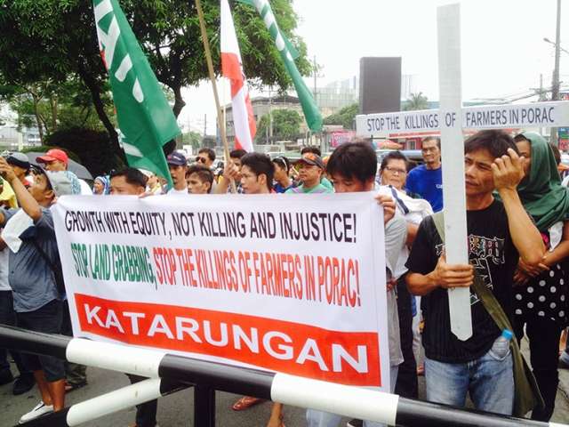 Luzon Farmers March to DAR, Blast Ayala Land-grabbing and Gov’t Inaction