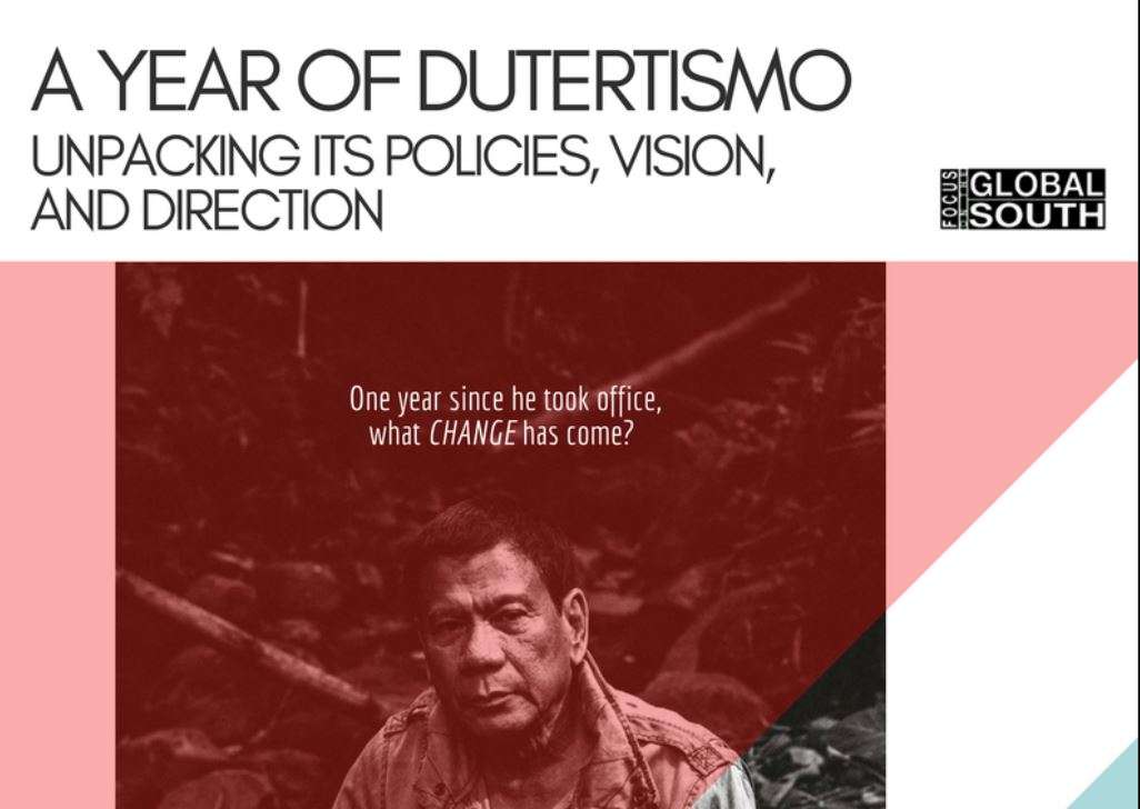 Presentations: A Year of Dutertismo, Unpacking its Policies, Vision, and Direction