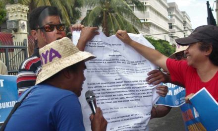 Farmers protest passage of Rice Tariffication Bill