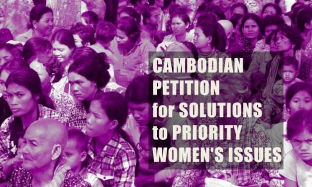 Cambodia: Petition for Solutions to Priority Women’s Issues