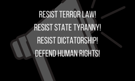 RESIST TERROR LAW!