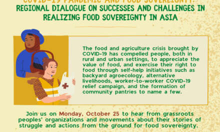 Regional Dialogue on Successes and Challenges in Realizing Food Sovereignty in Asia