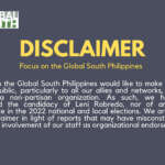 Disclaimer from Focus on the Global South Philippines
