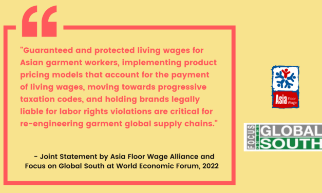 Protecting workers’ rights in garment global supply chains as an important strategy for economic development in the global South