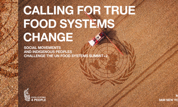 [FS4P] Social Movements and Indigenous Peoples Oppose the UN Food Systems Summit and Call for True Food Systems Change