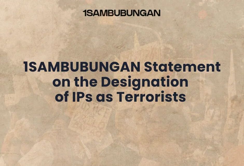 1SAMBUBUNGAN Statement on the Designation  of IPs as Terrorists