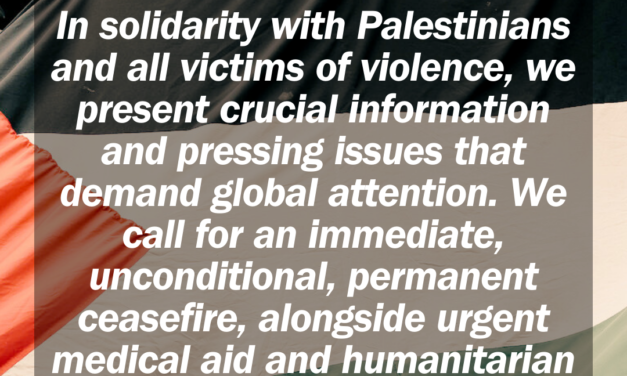 End the Siege of Gaza; Stop the Killing and Forced Displacement; Unconditional Ceasefire Now!