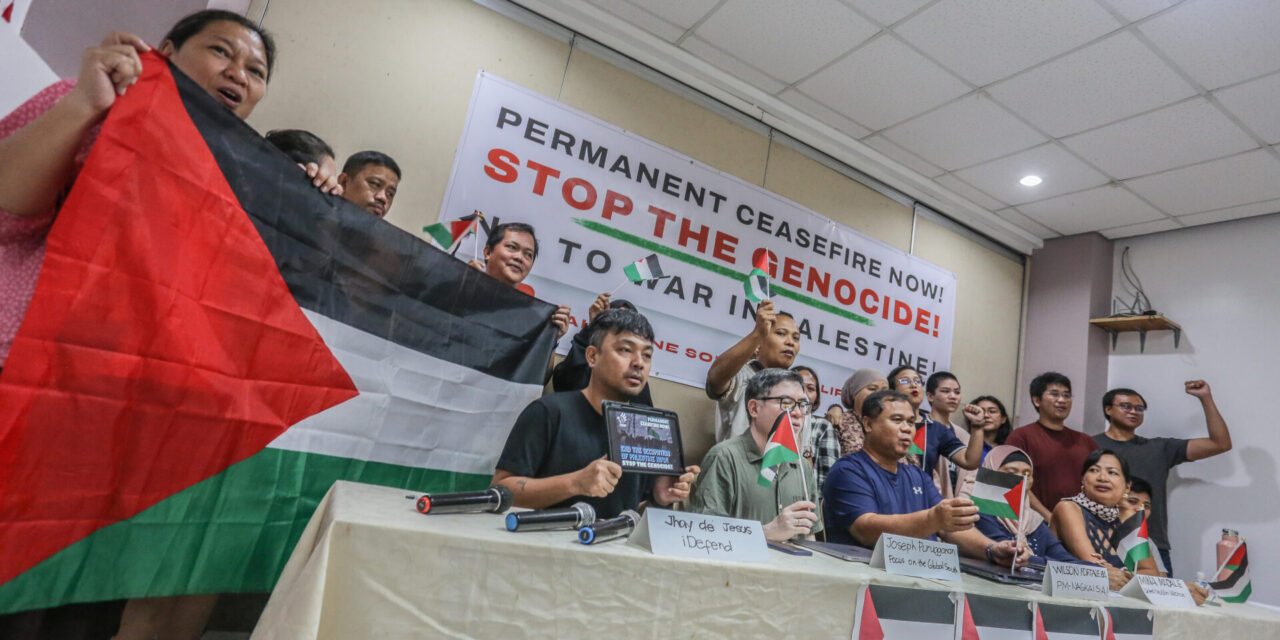 PHILIPPINE GROUPS FORM ANTI-WAR NETWORK — Call for Permanent Ceasefire, End to Genocide in Gaza 