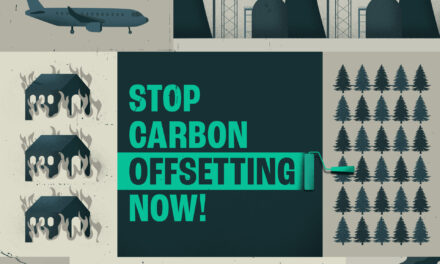 Stop carbon offsetting now!