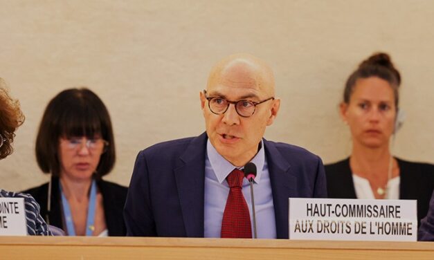 “We must urgently find our way back to peace”, says High Commissioner Volker Türk as he presents his global update to the 56th session of the Human Rights Council