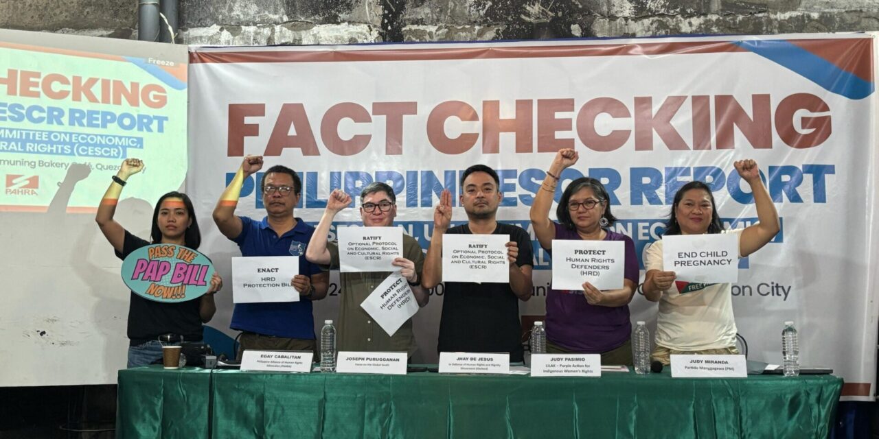 Half truths and lies: PH government fails commitment to ESCR